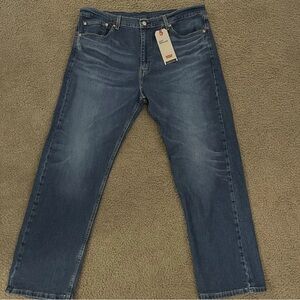 Levi's 505 Regular Fit Blue Straight Jeans Classic Denim